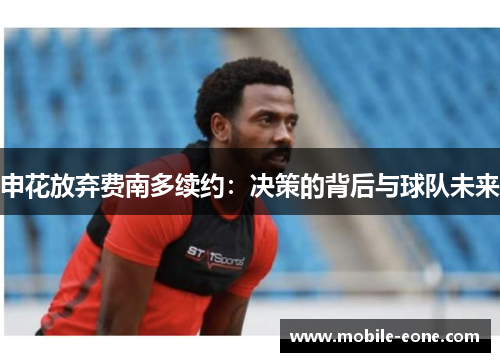 申花放弃费南多续约:决策的背后与球队未来 申花放弃费南多续约:决策的背后与球队未来