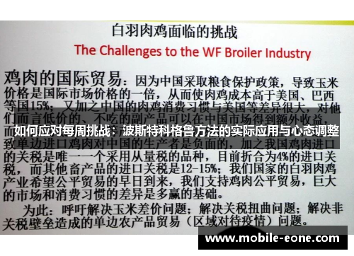 如何应对每周挑战:波斯特科格鲁方法的实际应用与心态调整 如何应对每周挑战:波斯特科格鲁方法的实际应用与心态调整